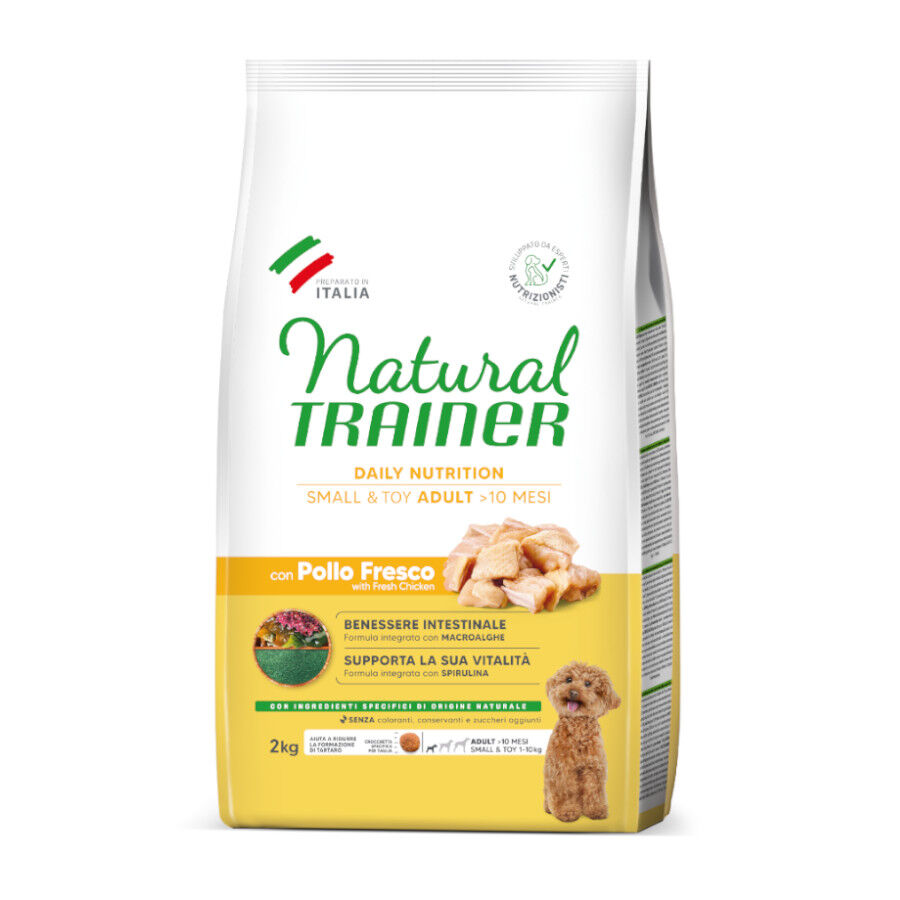 2 kg Natural Trainer Adult Small&Toy Pollo pienso para perros, , large Imagen numero 1