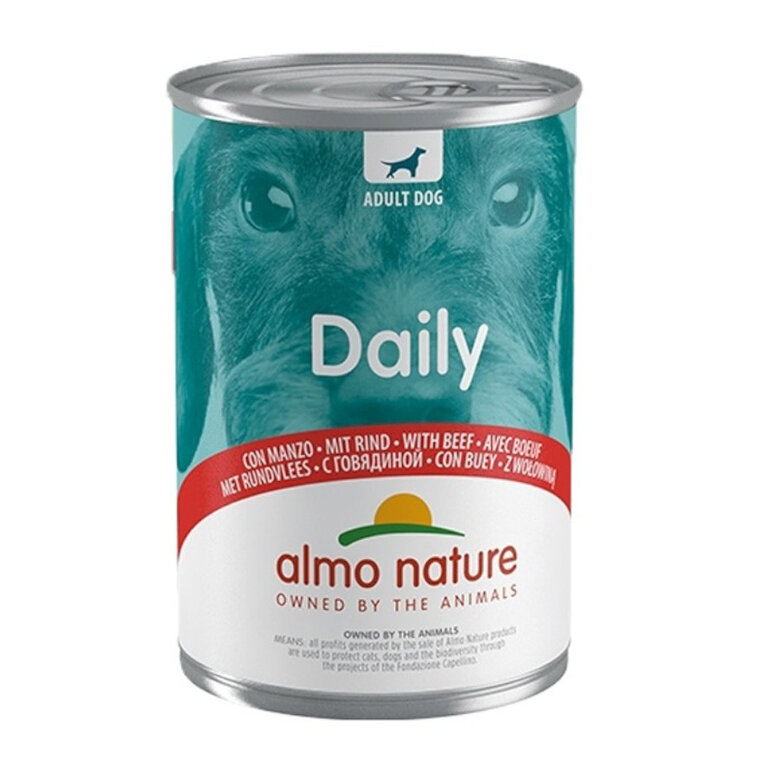 Almo Nature Adult Daily Menu Buey Lata para perros, , large image number null