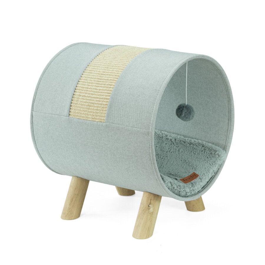 Leeby Saffira cama con rascador y juguete para gatos