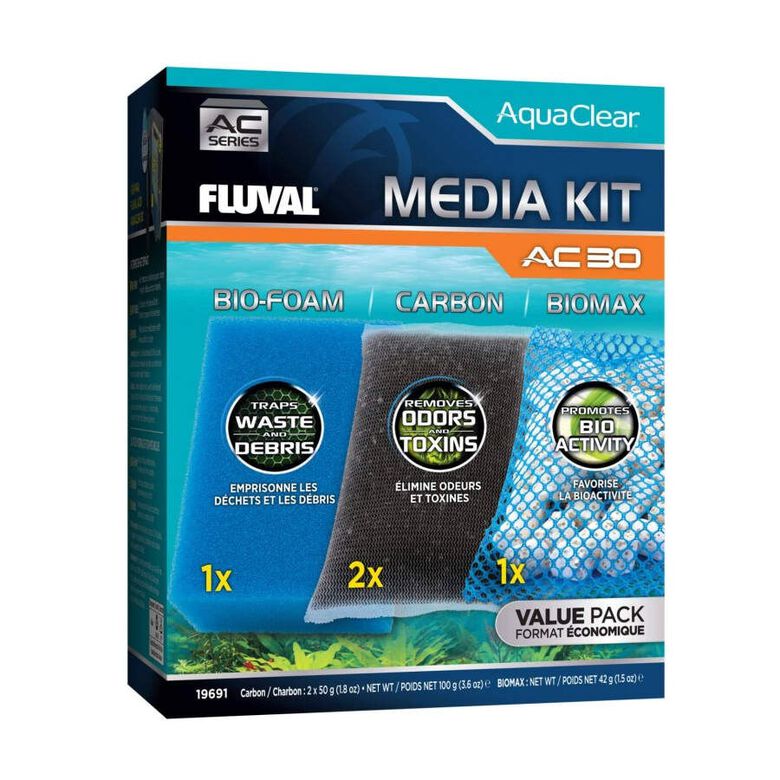 Fluval AquaClear AC Cargas de Mantenimiento para Filtro de acuarios thumbnail