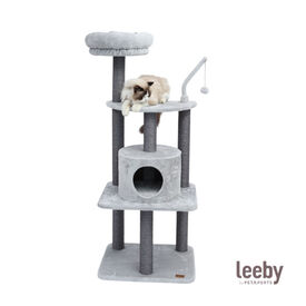Leeby Kenzo árbol rascador con cama para gatos