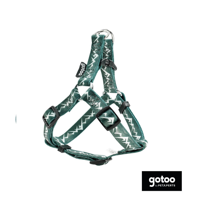 Gotoo Arnés estampado verde para perros,  Imagen numero 2 Gotoo Arnés estampado verde para perros, , large Imagen numero 2