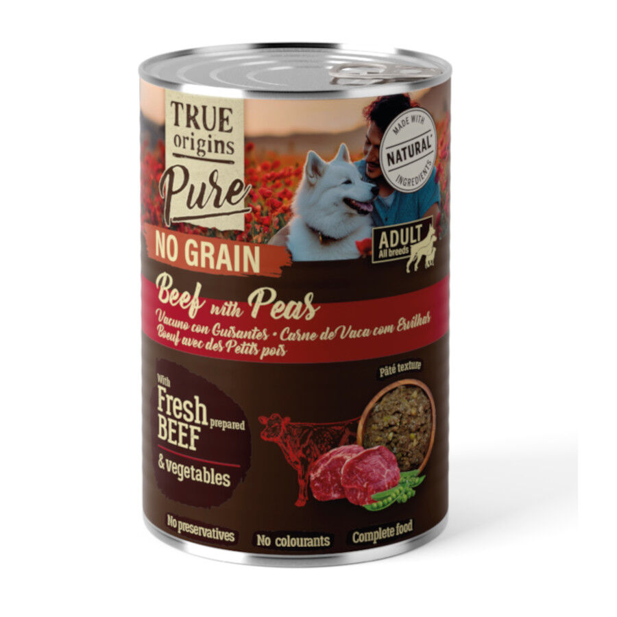 True Origins Adulto Pure Vacuno lata para Perros