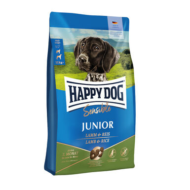 Happy Dog Junior Cordero y Arroz pienso 