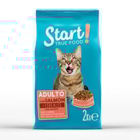 Start Adulto Salmón y Cereales pienso para gatos