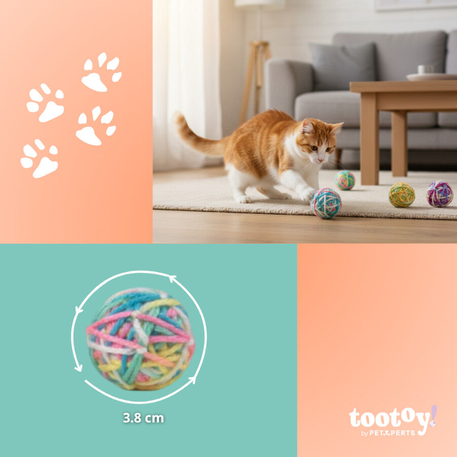 Tootoy! Pack de Ovillos de Lana Coloridos para gatitos, , large Imagen numero 4