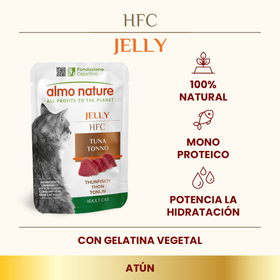 Almo Nature HFC Atún en Gelatina sobre para gatos thumbnail