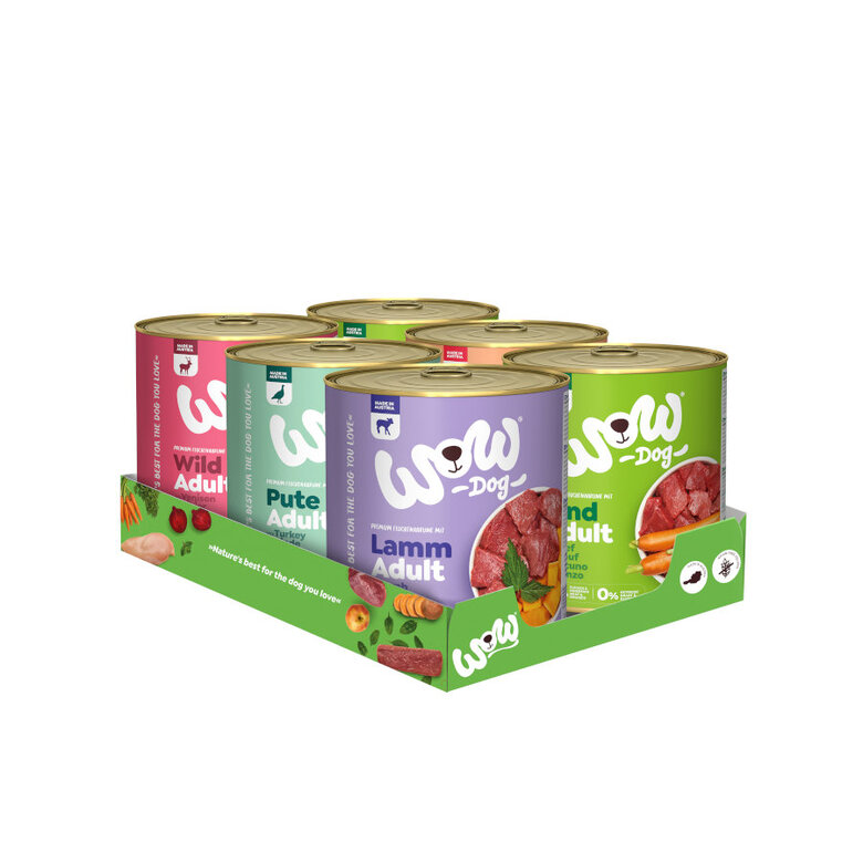 6 latas x 800 g Wow Food Adult lata para perros,  Imagen numero 1 6 latas x 800 g Wow Food Adult lata para perros, , large Imagen numero 1