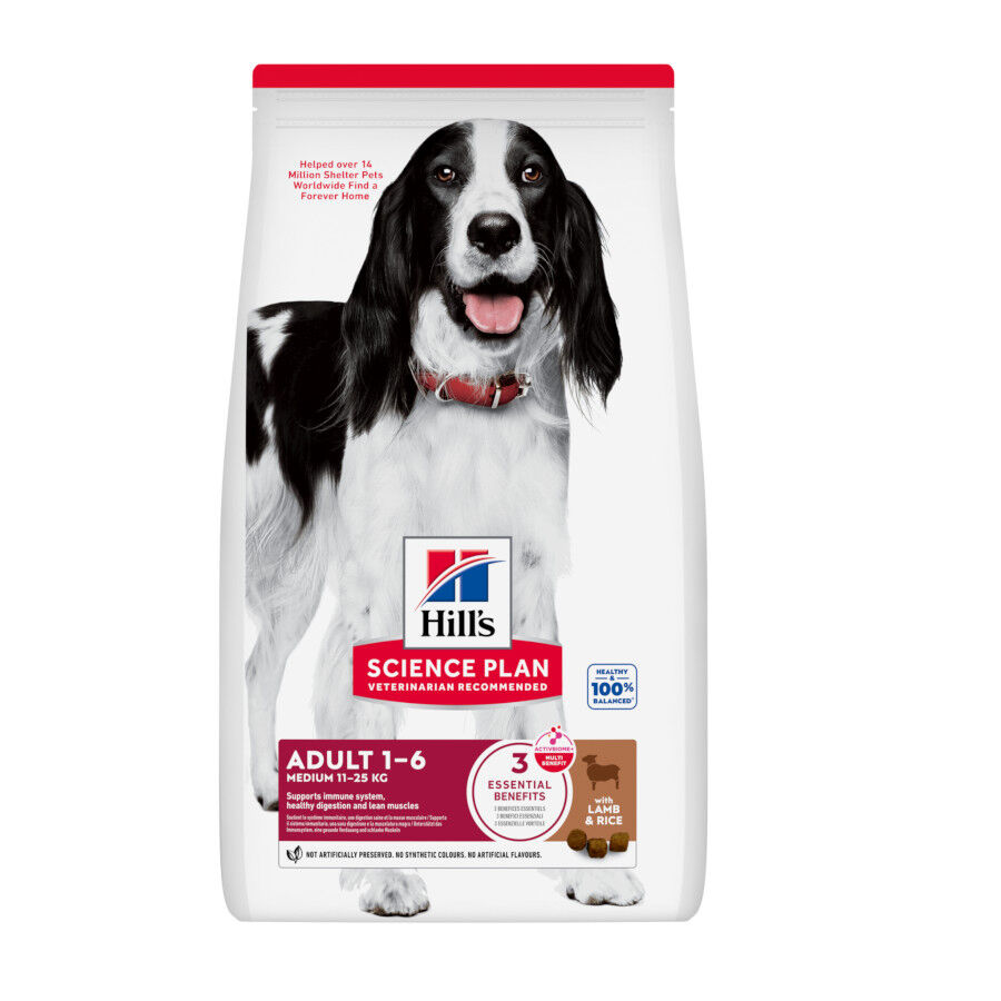 18 kg Hill's Science Plan Adult Medium Cordero y Arroz pienso para perros, , large Imagen numero 1