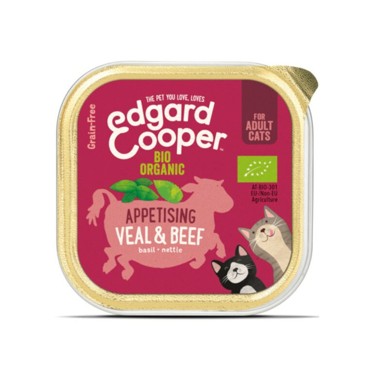 Edgard & Cooper Grain Free Buey y Ternera tarrina para gatos, , large image number null