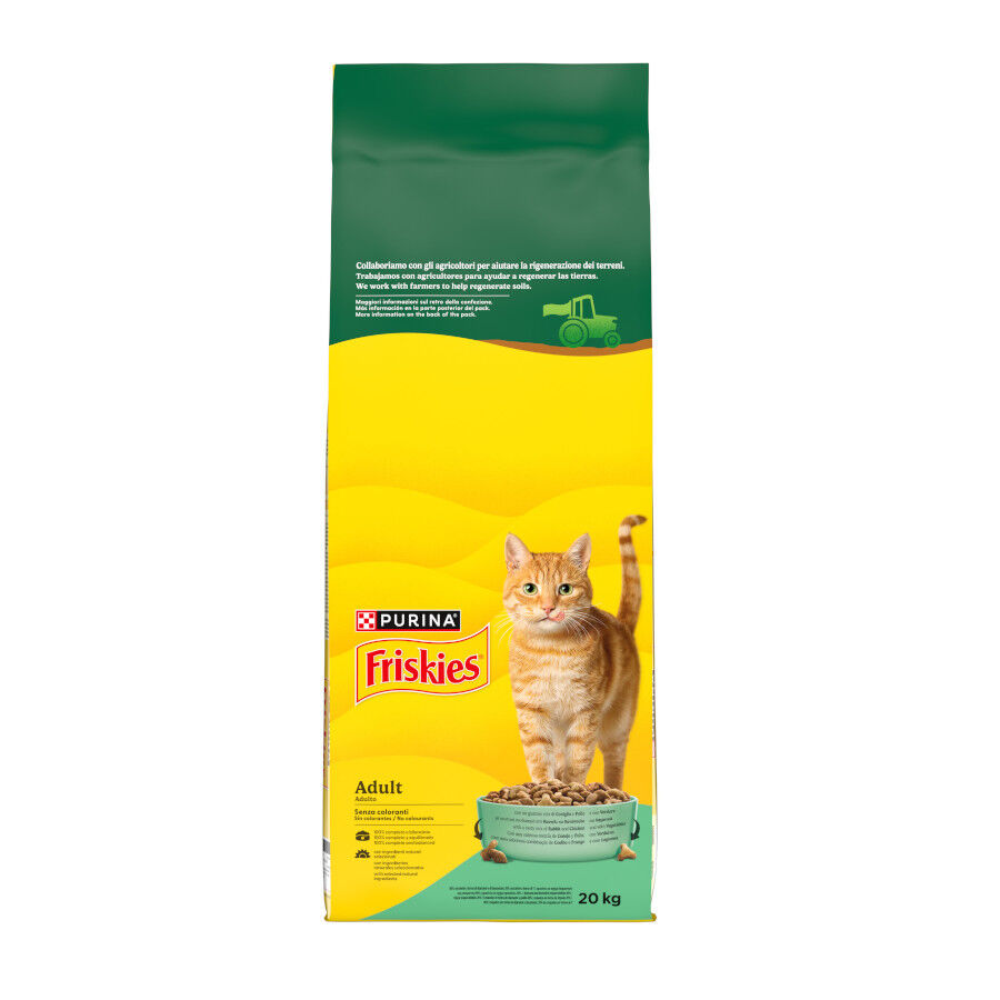 20 kg Friskies Conejo y Pollo pienso para gatos, , large Imagen numero 1