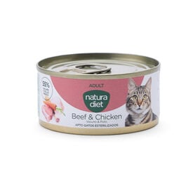 Natura Diet Adult Vacuno y Pollo lata para gatos