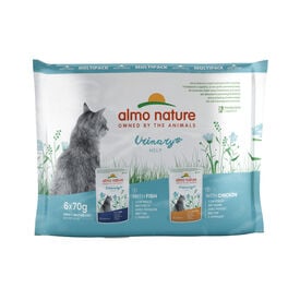 Almo Nature Urinary Help Pescado y Pollo sobre para gatos – Multipack