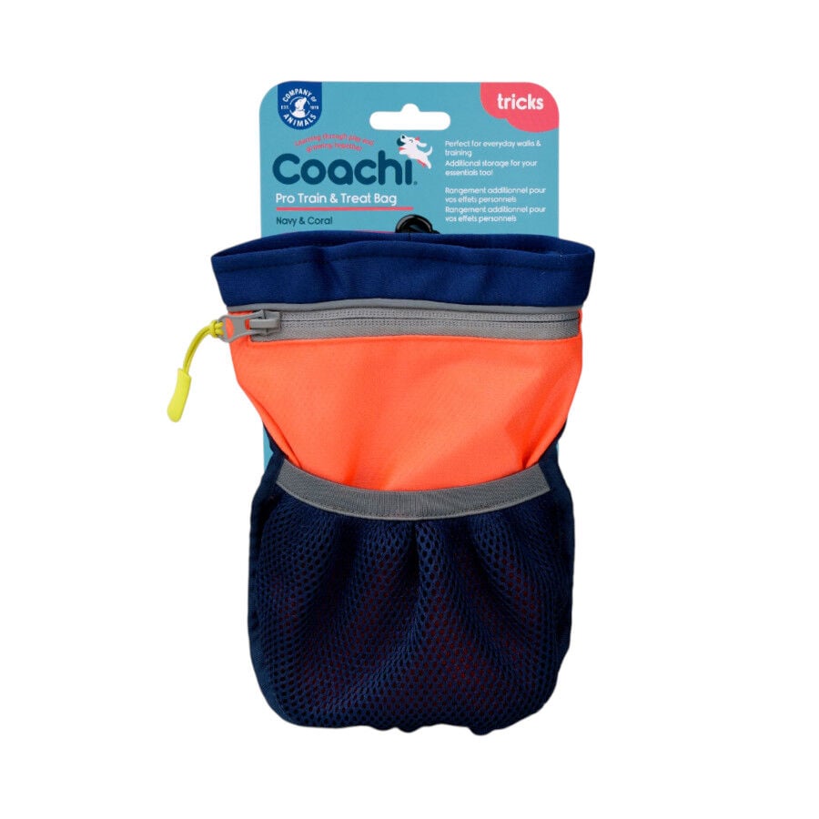 Coachi bolsa porta chuches de adiestramiento azul/naranja para perros, , large Imagen numero 1
