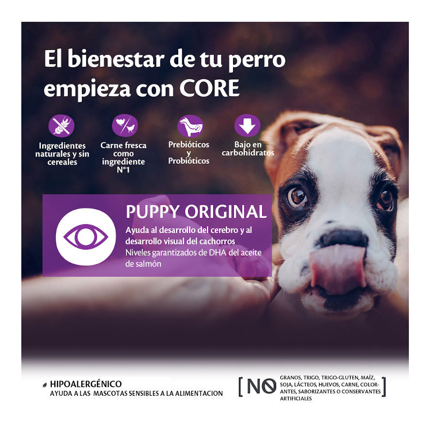 Wellness Core Puppy Small/Medium Pollo y Pavo pienso para perros thumbnail