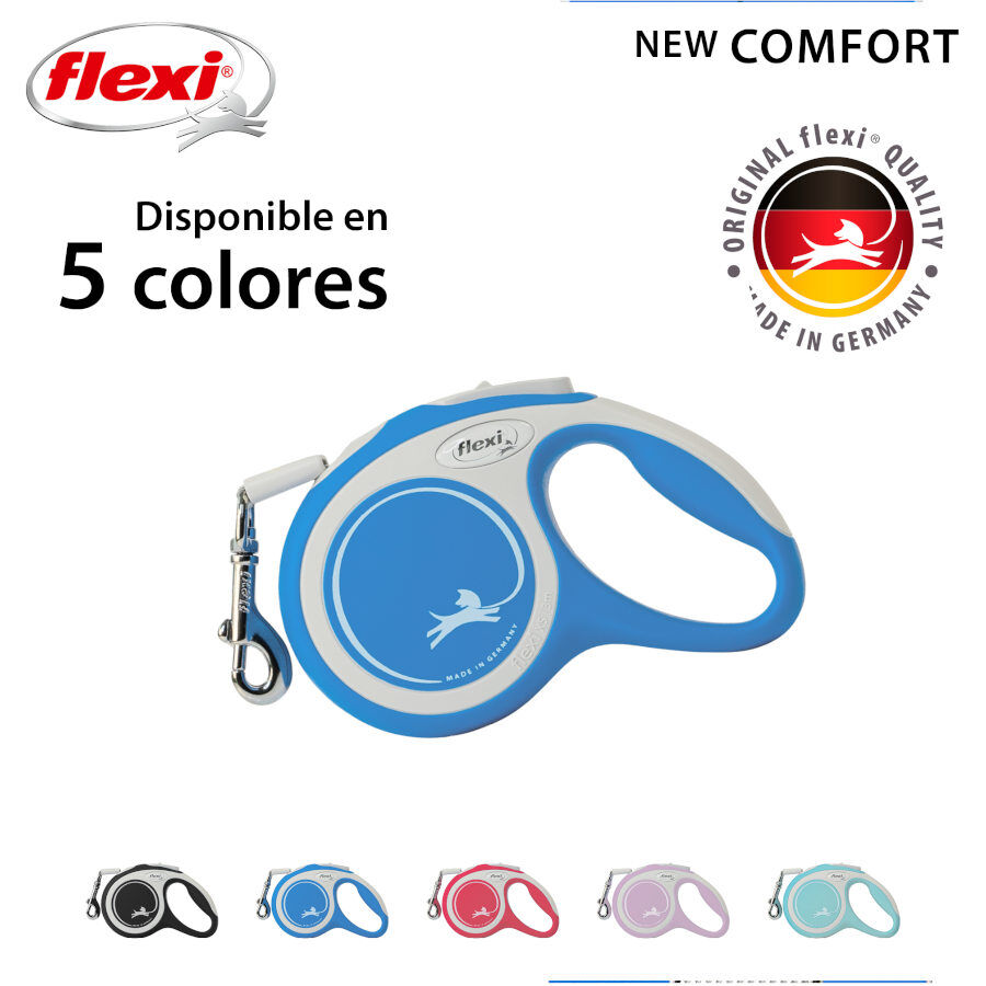 Flexi New Comfort Correa Extensible Azul Oscuro para perros, , large Imagen numero 3
