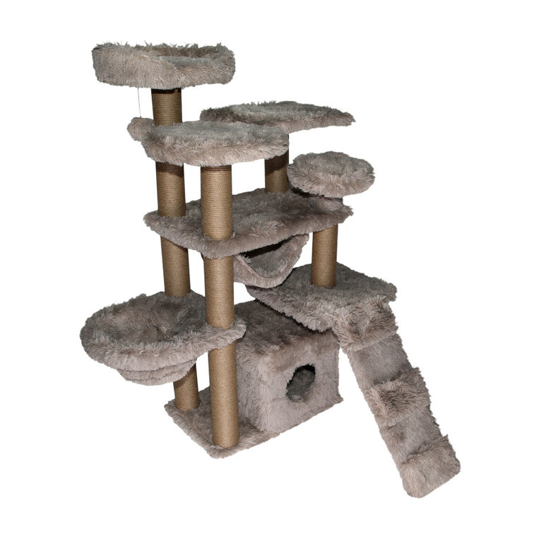 Catshion Luna Árbol Rascador con Cueva Beige para gatos, , large image number null