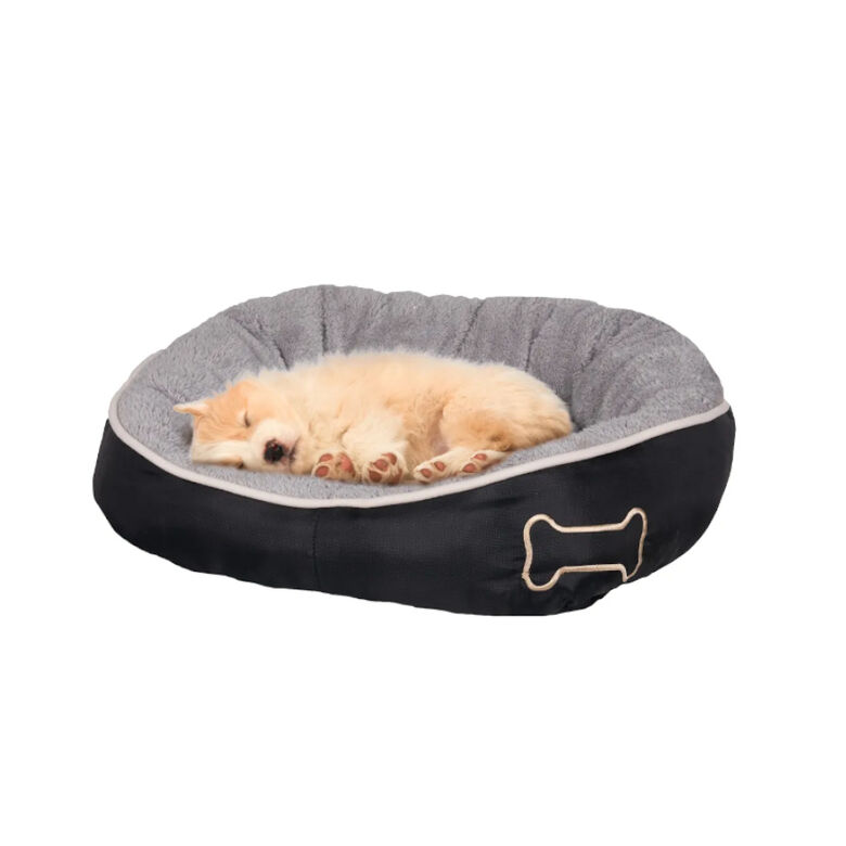 Flamingo Chips Rectángulo Gris cama cuna para perros thumbnail