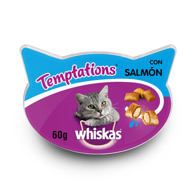 Whiskas bocaditos Temptations de salmón para gatos