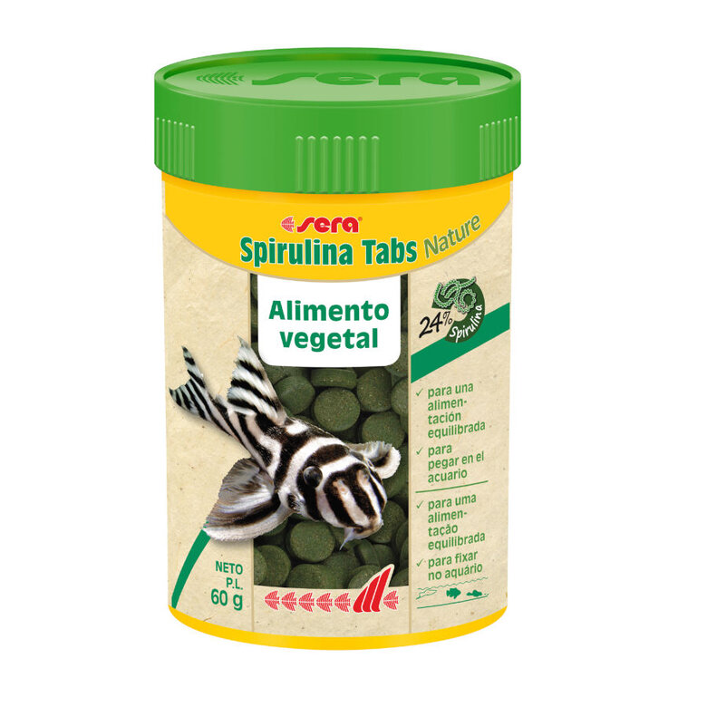 Sera Spirulina Tabs Nature alimento para peces image number null
