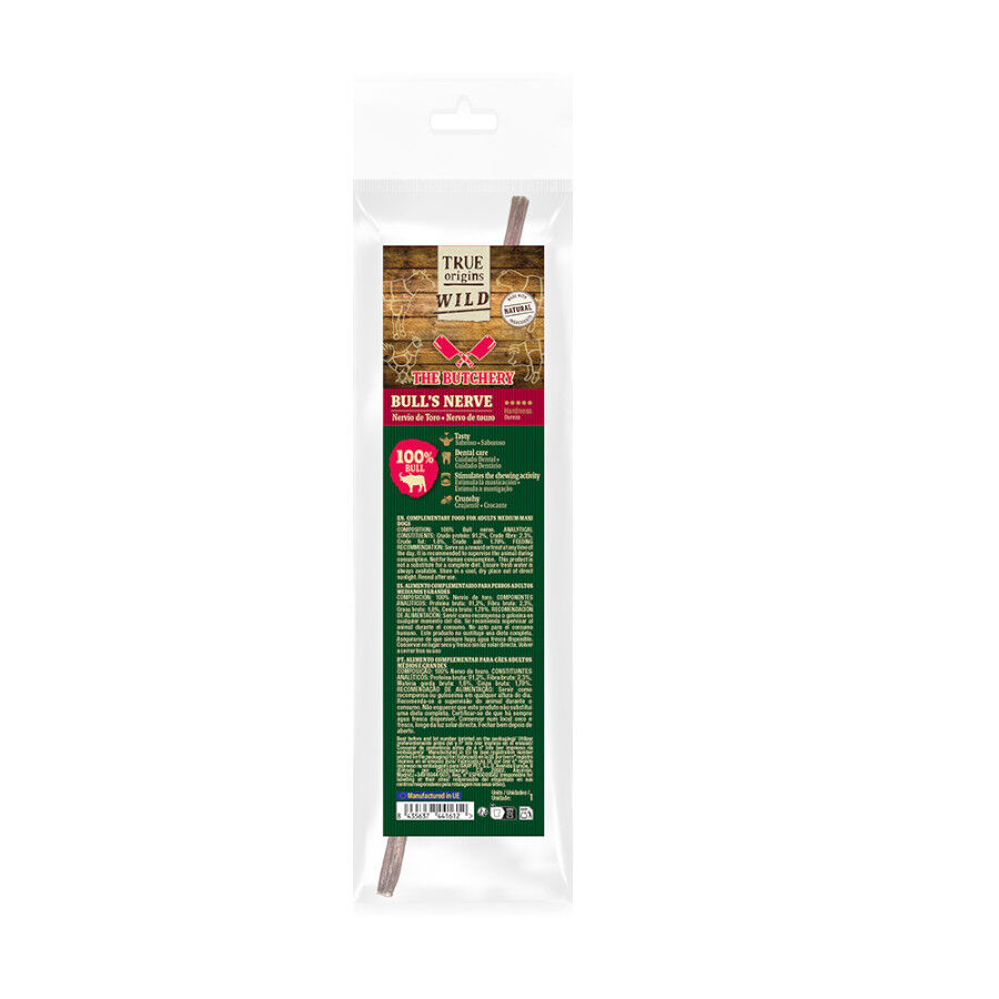4 uds. x 20 cm True Origins Nervio Toro Snack para perros &iexcl;Pack Ahorro!, , large Imagen numero 1