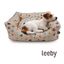 Leeby Cuna Desenfundable Beige Estampado Cómic para perros, , large indicador imagen numero 2