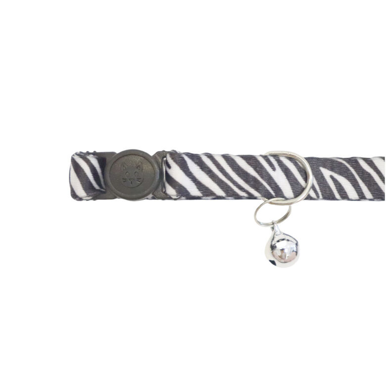 Gotoo Collar con cascabel de zebra para gatos thumbnail