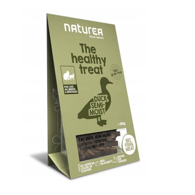 100 g Naturea Bocaditos Pato para gatos,  Imagen numero 1 100 g Naturea Bocaditos Pato para gatos, , large Imagen numero 1