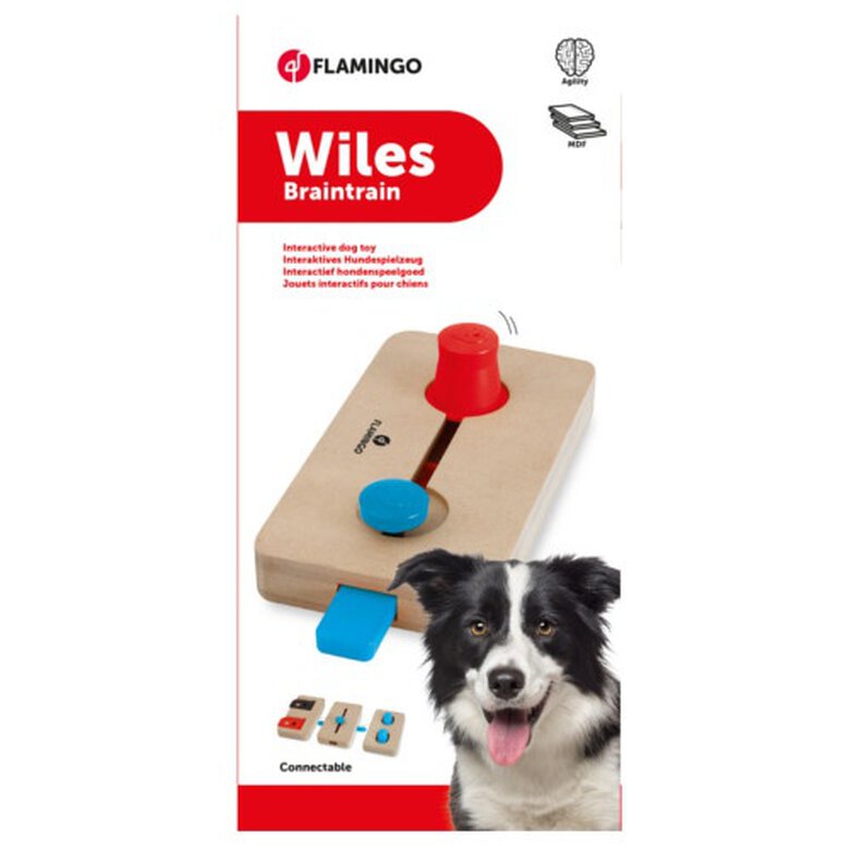 Flamingo Brain Train Wiles juguete para perros image number null