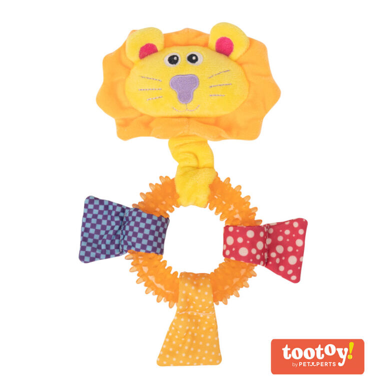 Tootoy! Chew Ring Hippo Multicolor Mordedor para cachorros thumbnail