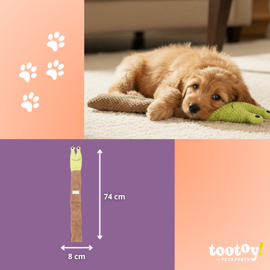 Tootoy! Caracol de Peluche Extensible con Sonido para perros, , large Imagen numero 4