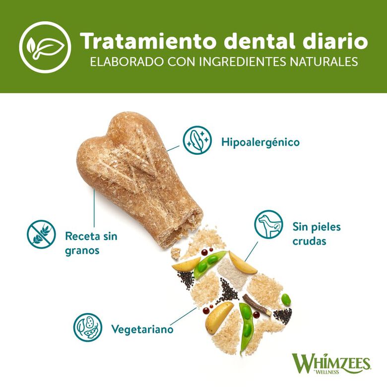 Whimzees Snacks Dentales en Forma de Hueso para perros thumbnail