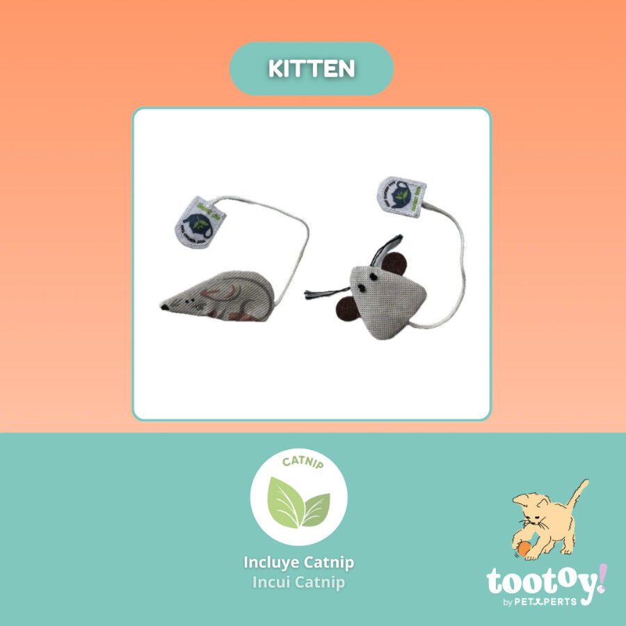 Tootoy! Ratón de Tela con Catnip para gatitos thumbnail