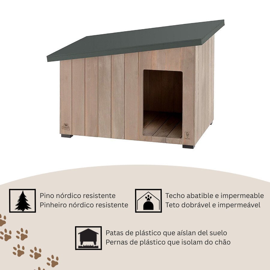 TK-Pet Lake Caseta de Madera para perros, , large Imagen numero 4