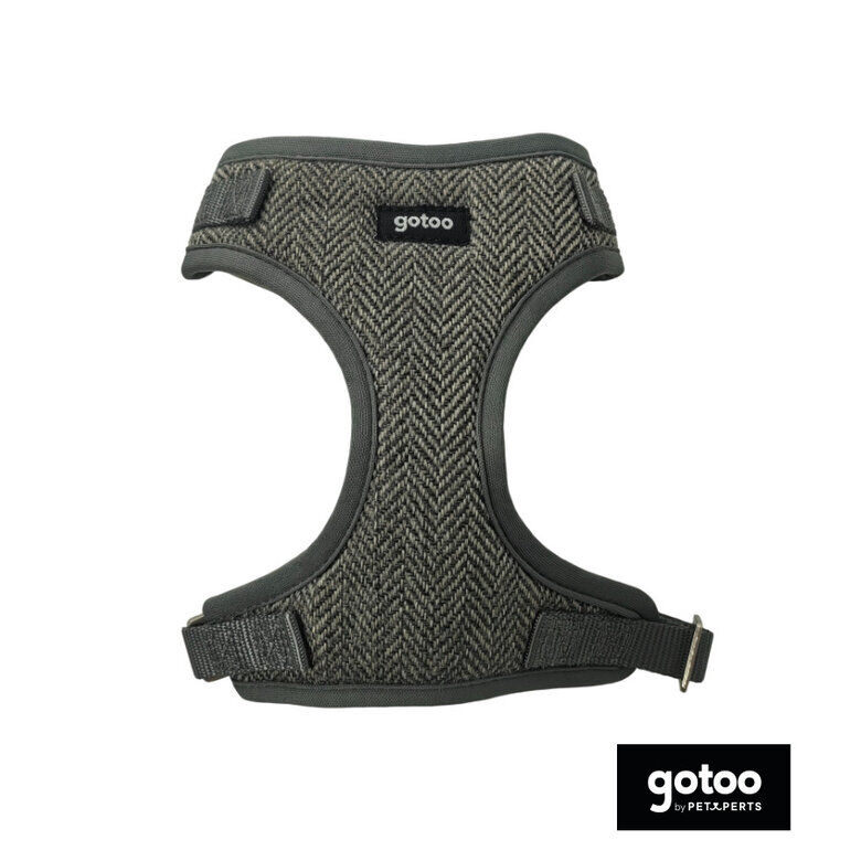 Gotoo Arnés ajustable espiga gris para perros thumbnail