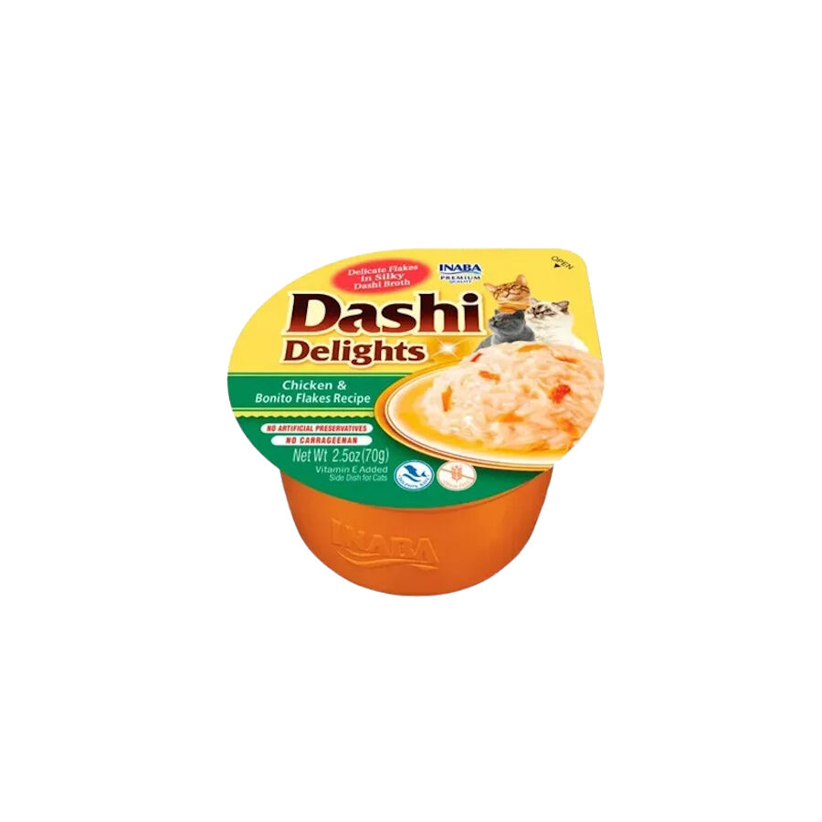 70 g Dashi Delights Snack Cremoso Pollo y Copos de Bonito tarrina para gatos, , large Imagen numero 1