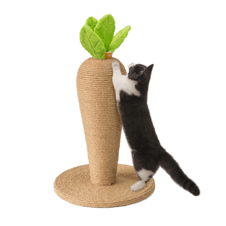 Leeby Carlos zanahoria rascador de yute para gatos, , large Imagen numero 3