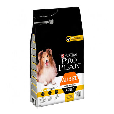Pro Plan Adult OptiWeight All Size Pollo pienso para perros