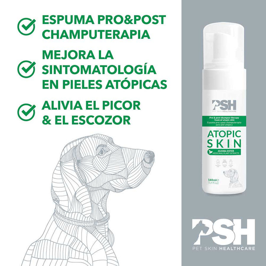 PSH Atopic Skin Espuma Limpiadora para perros y gatos, , large Imagen numero 3