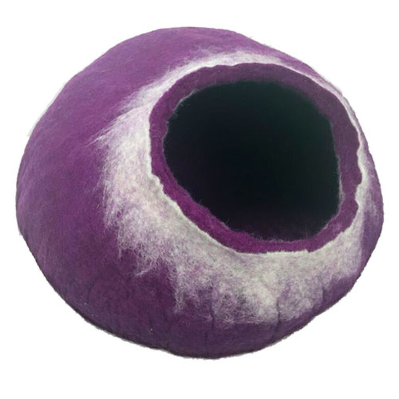 Walking Palm blanco y morado cueva de lana a mano Imagen numero 1 Walking Palm blanco y morado cueva de lana a mano Imagen numero 1