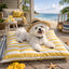 Summer Vibes Cama Rectangular Refrescante Amarilla para perros, , large indicador imagen numero 1