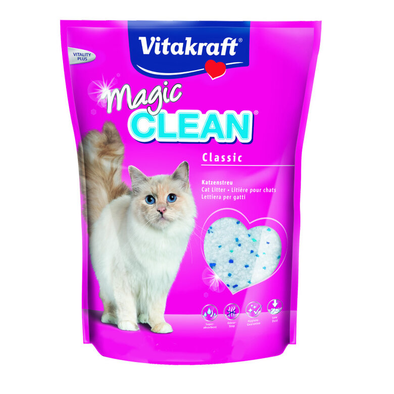 3.8 L Vitakraft Magic Clean Perlas Sílice Lecho para gatos,  Imagen numero 1 3.8 L Vitakraft Magic Clean Perlas Sílice Lecho para gatos, , large Imagen numero 1