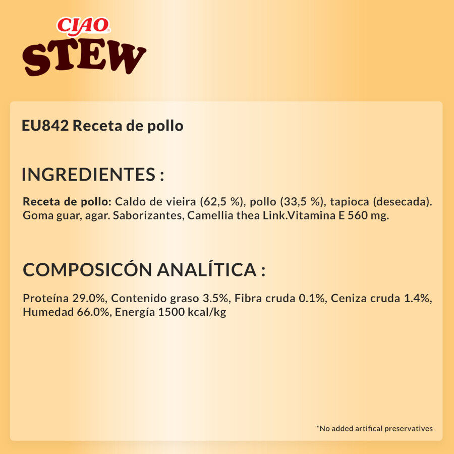 40 g Churu Stew Estofado de Pollo sobre para gatos, , large Imagen numero 5