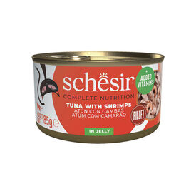 Schesir Adult Atún y Gambas lata para gatos