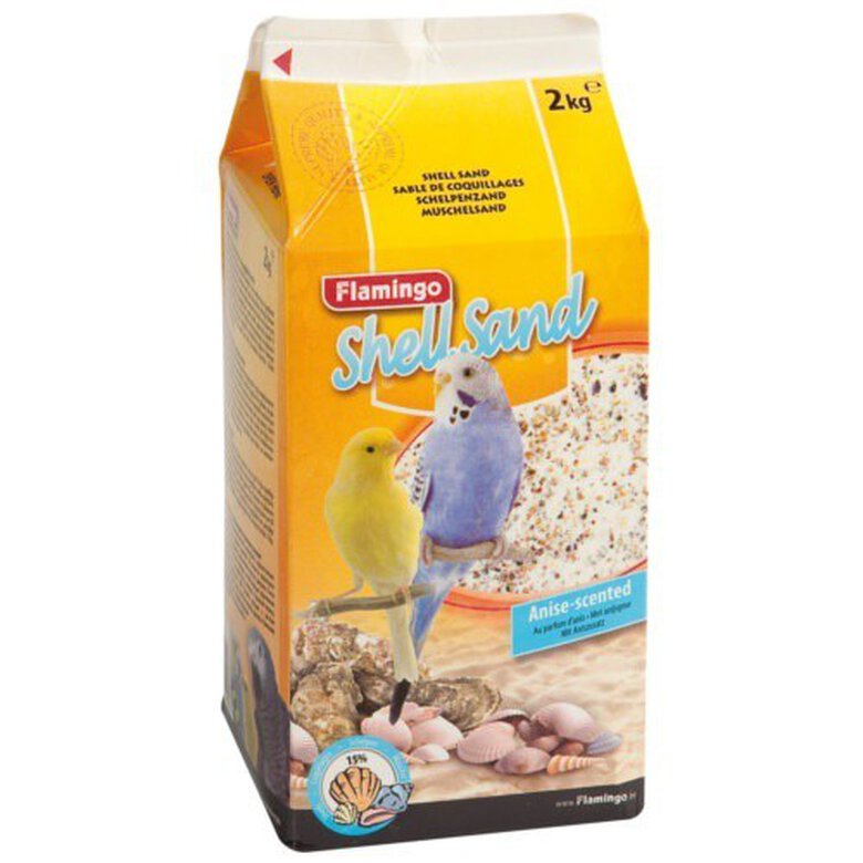 Flamingo arena grit con conchas blancas Imagen numero 1 Flamingo arena grit con conchas blancas Imagen numero 1