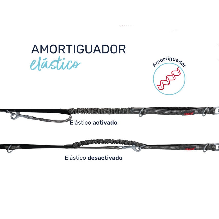 Halti correa multifuncional gris para perros, , large Imagen numero 2