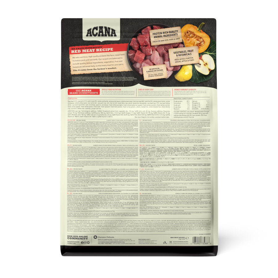 2 kg Acana Red Meat pienso para perros, , large Imagen numero 9