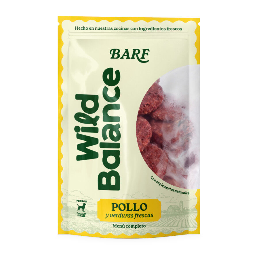 2.5 kg Wild Balance Men&uacute; Barf pollo y verduras comida congelada para perros, , large Imagen numero 1