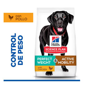 Hill's Science Plan Perfect weight y Active Mobility pollo pienso para perros grandes