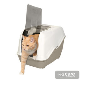 Nice Care Arenero Cerrado Netta Close Beige para gatos